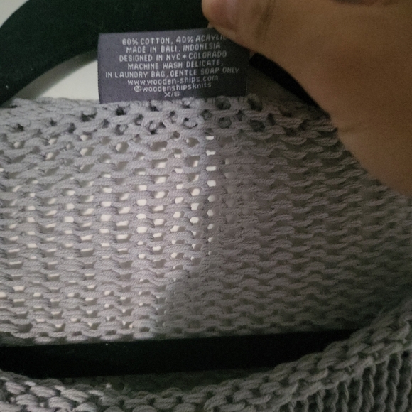 Wooden Ships Paola Buendia Sweater CROPPED BOYFRIEND CREW CHUNKY - Picture 3 of 3